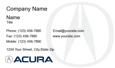 Acura Business Card 01